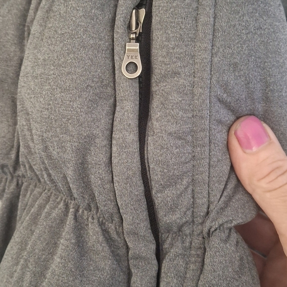 Athleta Limber convertible 2 In 1 Goose down jacket Grey Womens Large - Picture 5 of 8